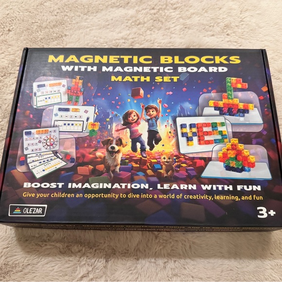 Magnetic Blocks Math Set - Multicolor - Picture 1 of 2
